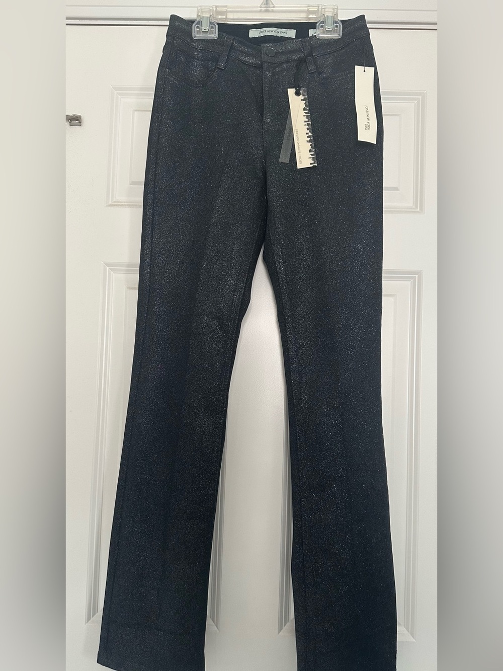 Jones New York Sparkle Straight Leg Jeans